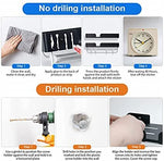 Bathroom 2-Tier Shelves Shower Caddy Wall For Kitchen Toilet Drilling