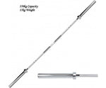 Olympic Weightlifting Barbell, 220Cm Long, 15Kg Stainless Steel, Home Gym Strength Training, Bench Press&Squat