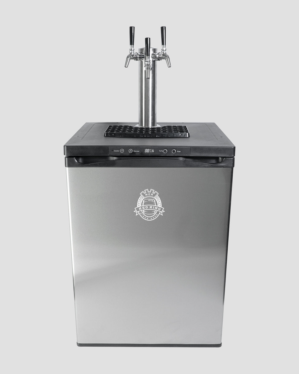 Beer Keg Fridge KegMaster Series XL Kegerator With Three Beer Taps