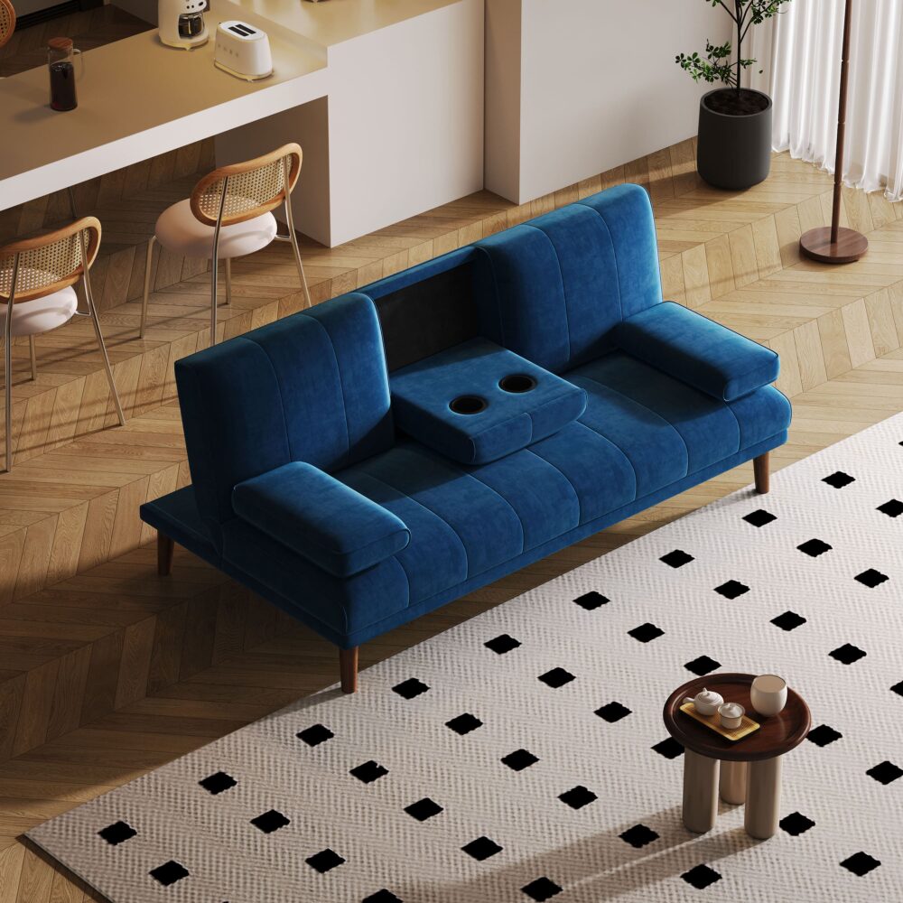 Copenhagen 3 seater sofa bed with cup holder discount
