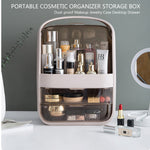 Cosmetics Storage Boxes Jewelry Case White-Pink