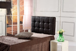 Pu Leather Single Bed Deluxe Headboard Bedhead - Black