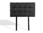 Pu Leather Single Bed Deluxe Headboard Bedhead - Black