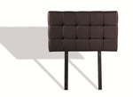 Pu Leather Single Bed Deluxe Headboard Bedhead - Brown