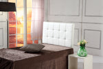Pu Leather Single Bed Deluxe Headboard Bedhead - White
