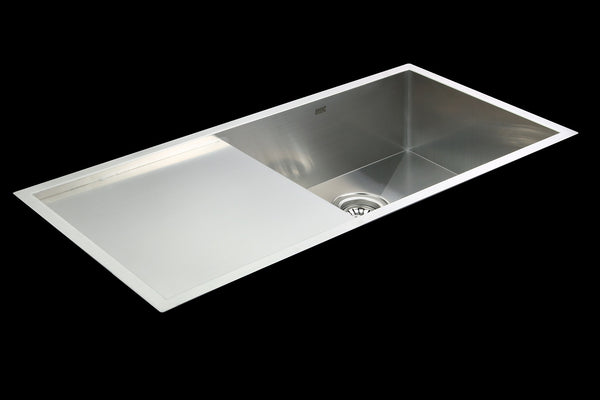 960X450Mm Handmade Stainless Steel Kitchen Sink With Waste