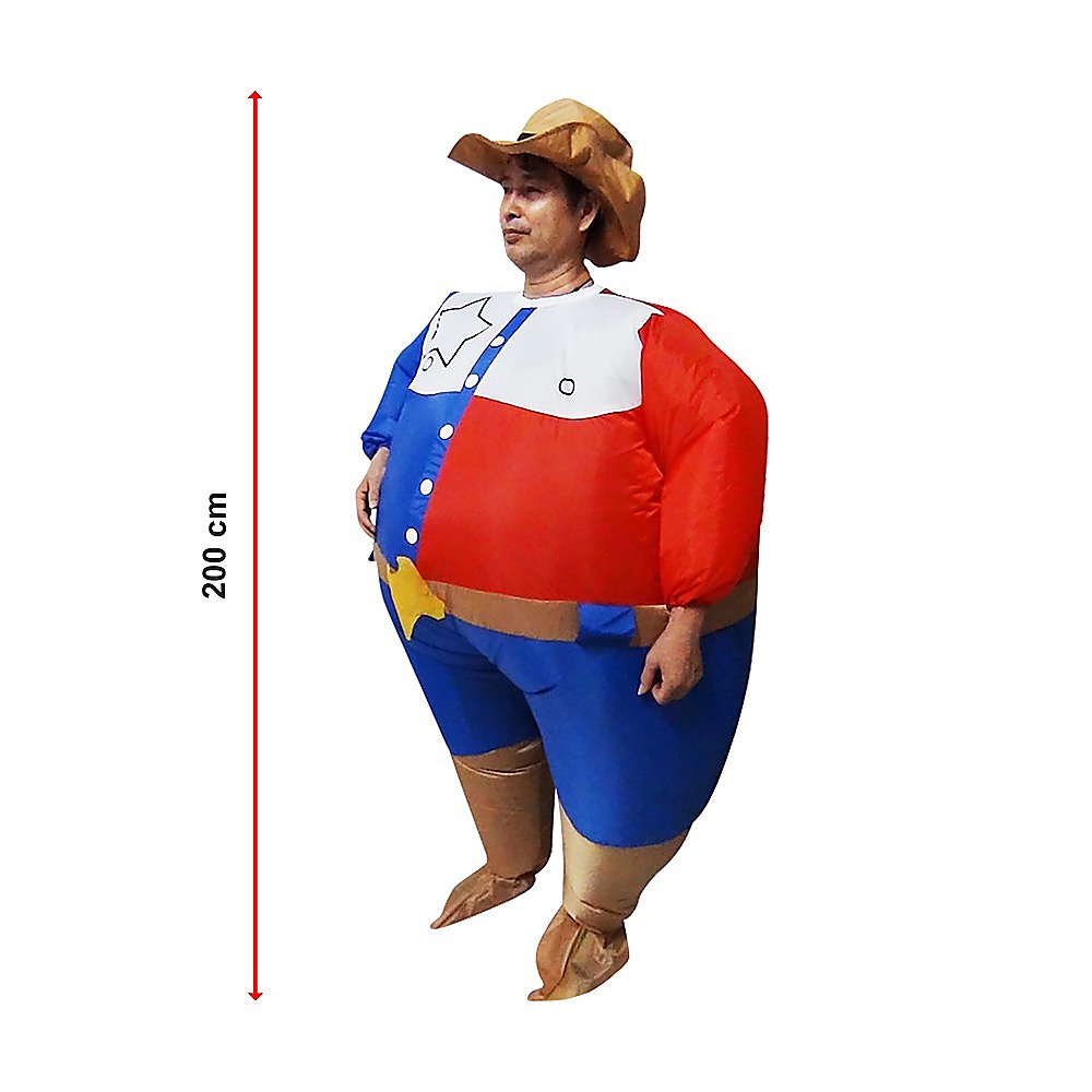 SHERIFF Fancy Dress Inflatable Suit -Fan Operated Costume - Melbourne Home & Living