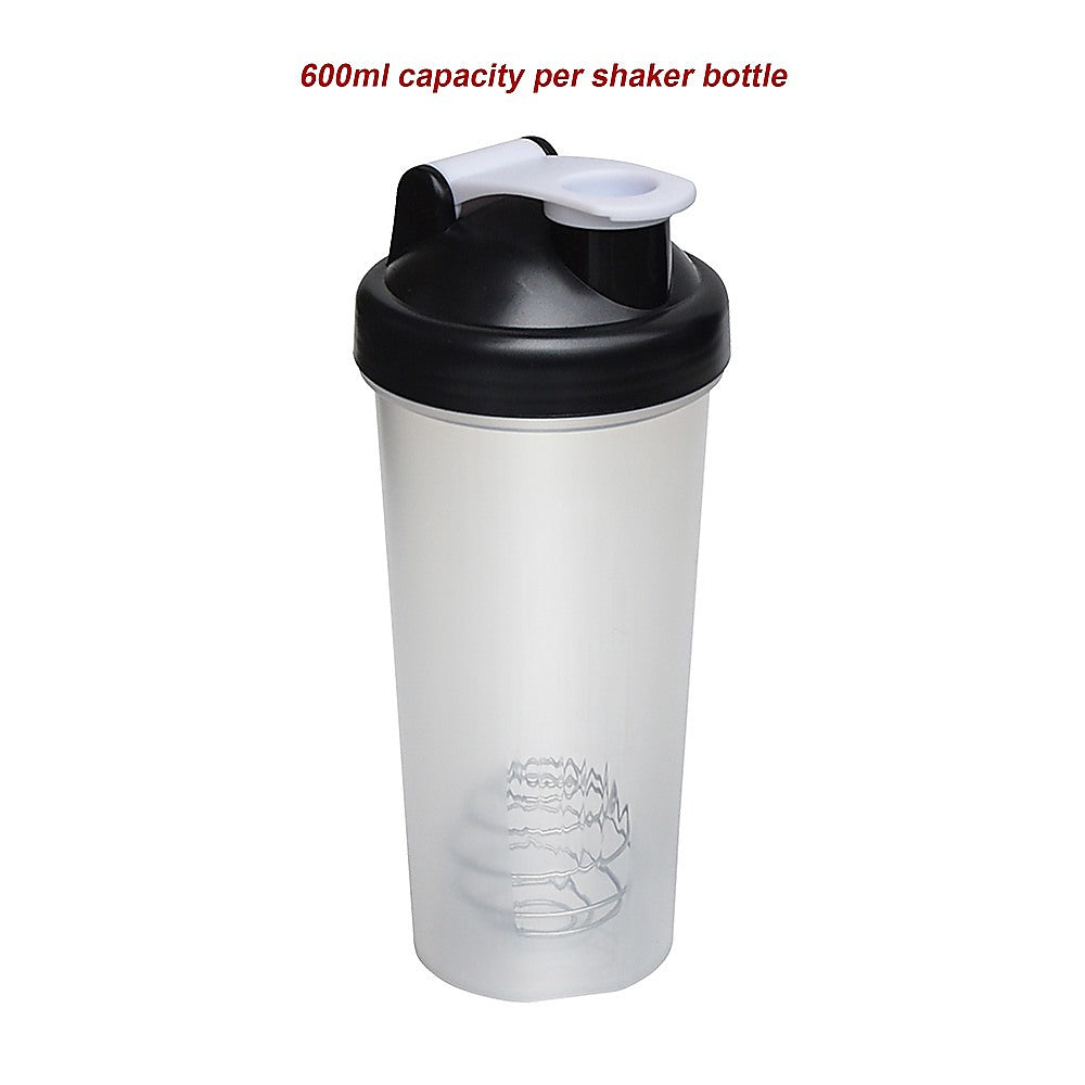 10x Shaker Bottles Protein Mixer Gym Sports Drink - Melbourne Home & Living