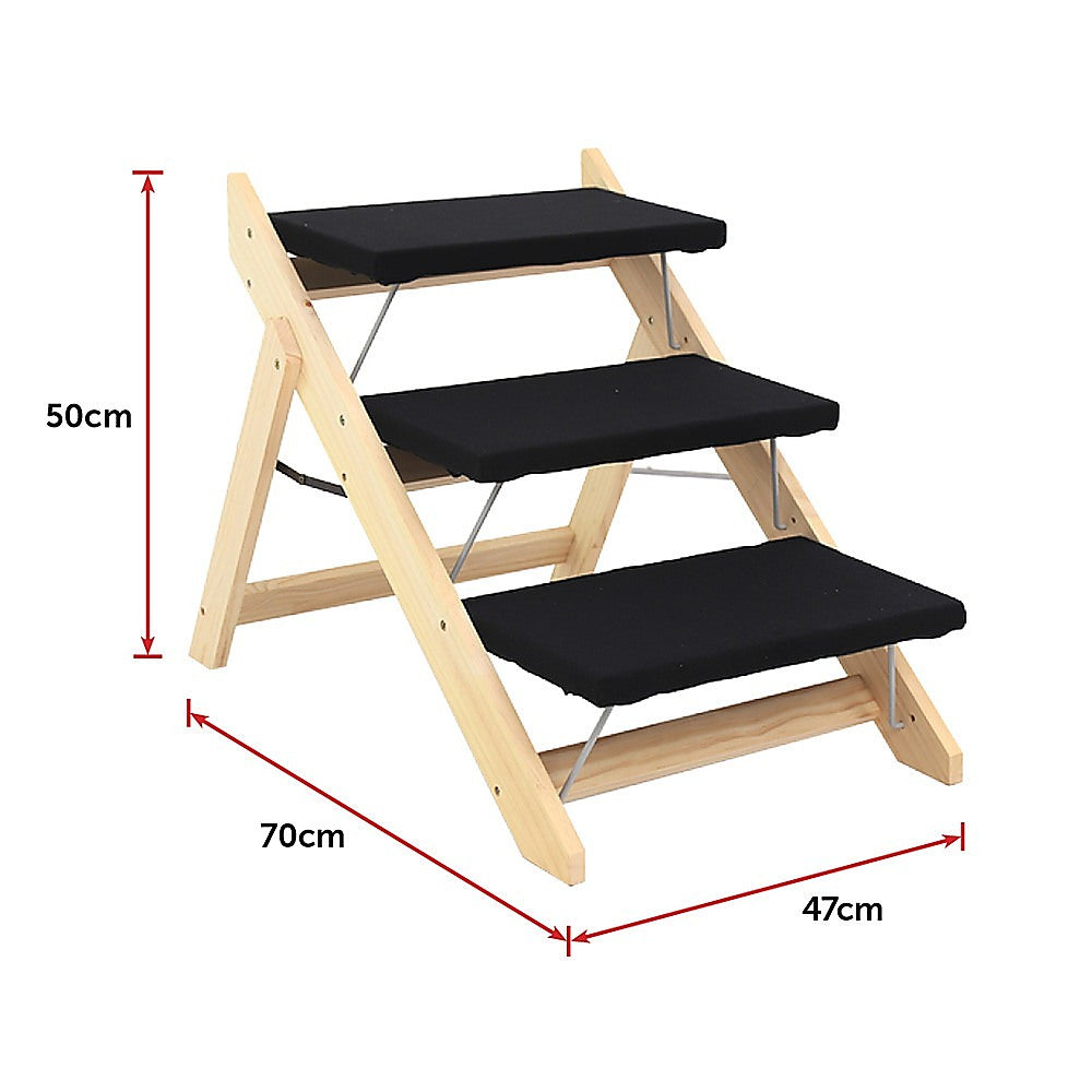 3 Steps Portable Dog Cat Pet Stairs - Melbourne Home & Living