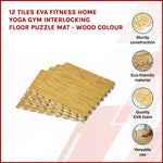 12 Tiles Eva Fitness Home Yoga Gym Interlocking Floor Puzzle Mat