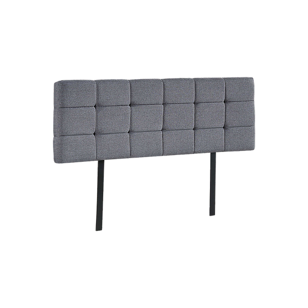  Stylish Linen Fabric Queen Bed Deluxe Headboard - Grey