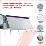 4.9M Caravan Privacy Screen Side Sunshade