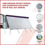 4.6M Caravan Privacy Screen Side Sunshade