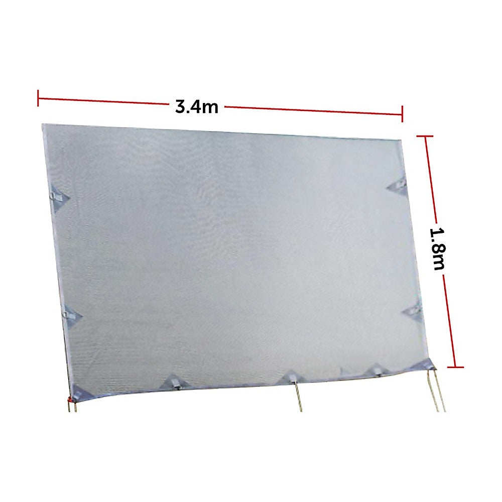 3.4M Caravan Privacy Screen Side Sunshade