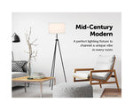 Mid-Century Floor Lamp Modern Tripod Decor Living Room Standing