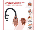 Practice Hand Model - Nail Art Training And Display With False Nails