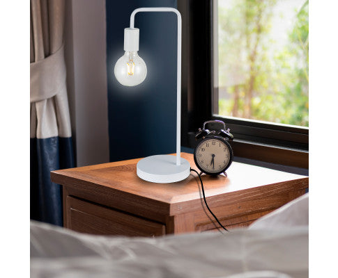  Modern Table Lamp Desk Light Base Bedside Bedroom White