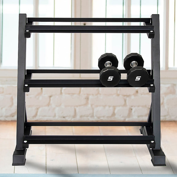  Dumbbell Rack Heavy Duty 3-Tier Home Gym Fitness Stand