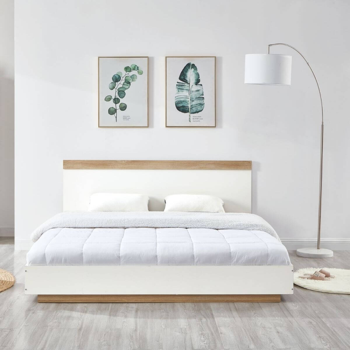 Coastal Bed Frame White Oak
