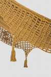 King Size Outdoor Cotton Mexican Hammock In Mustard