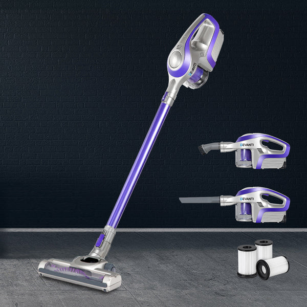  Handheld Vacuum Cleaner Cordless Hepa Filter Purple 150W