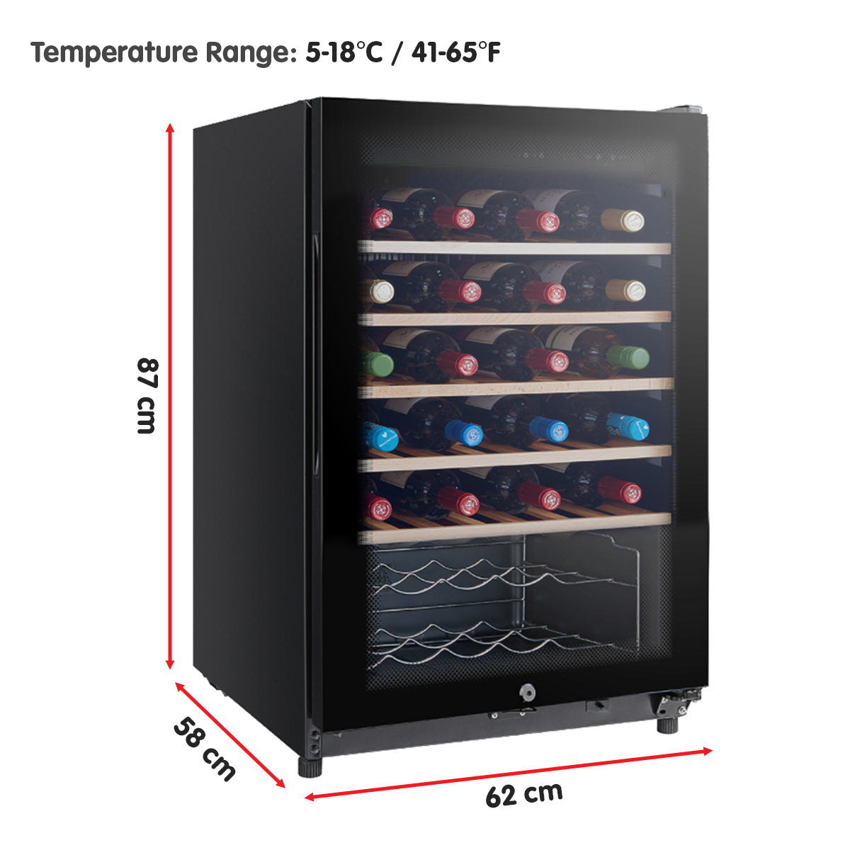 45 bottle wine fridge