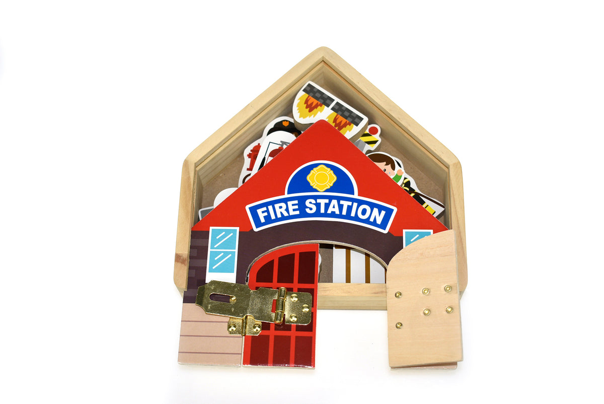 METALLATCH PLAYSET-FIRESTATION