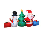Jingle Jollys Christmas Tree 2.7M Inflatable Snowman Lights Outdoor Decorations