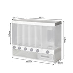 Wall Mounted Dispenser 6 in 1 Dry Food Storage Container 10kg