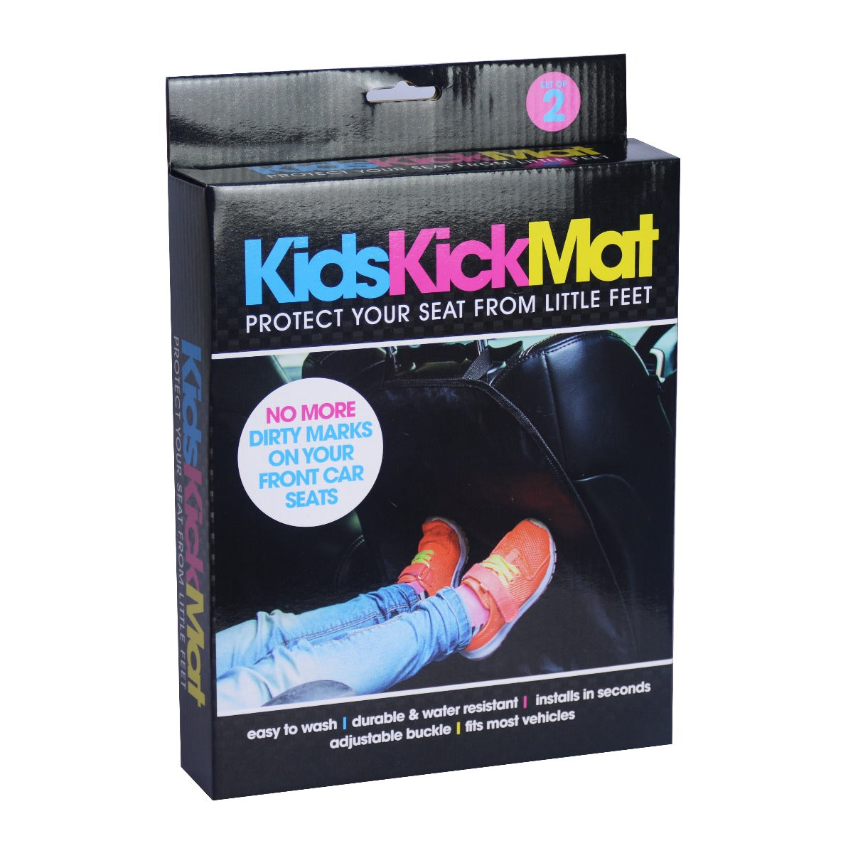 2x Car Back Seat Protectors Covers Kids Kick Mat Padded Mats Children Kid Care