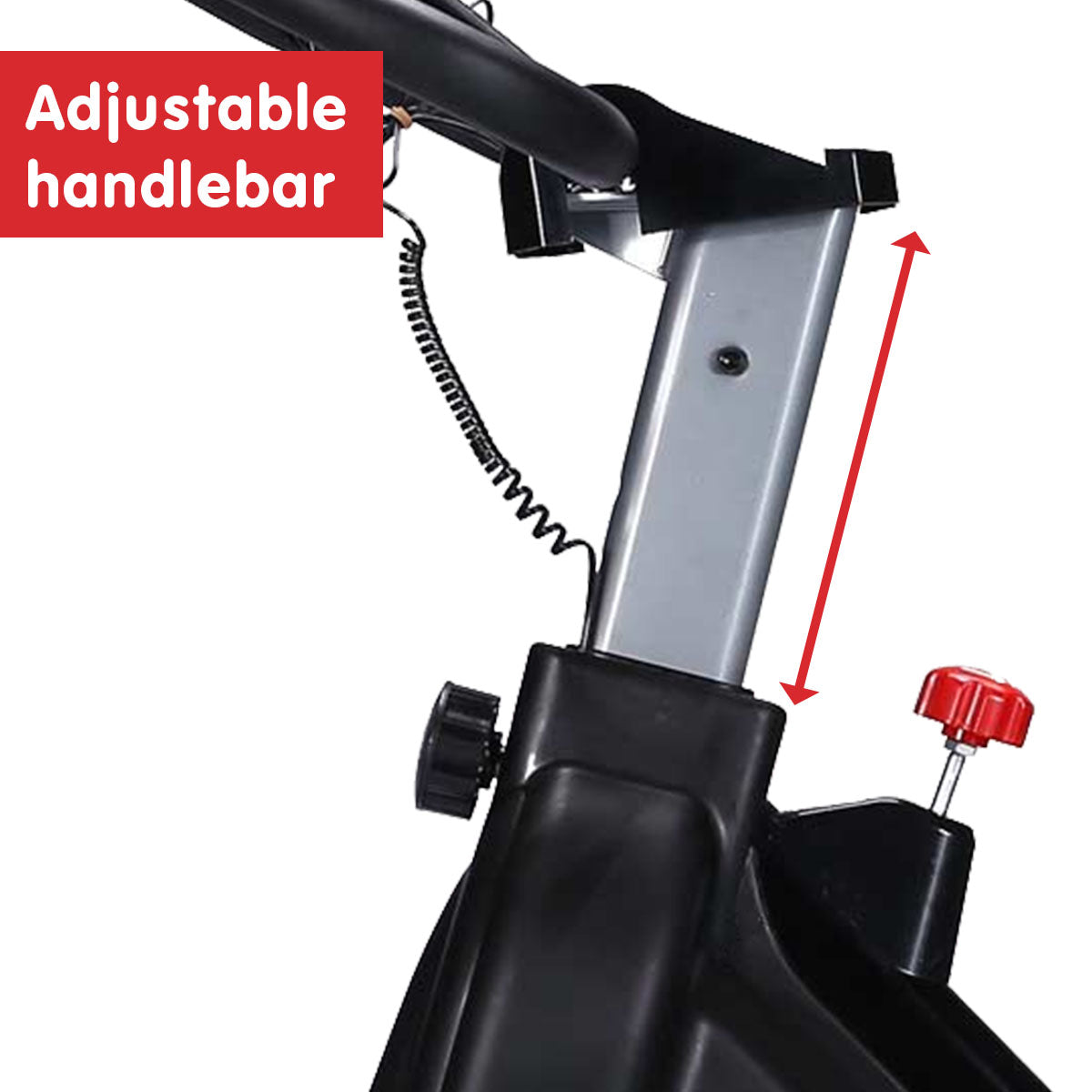 RX-600 Exercise Spin Bike Cardio Cycle - Red
