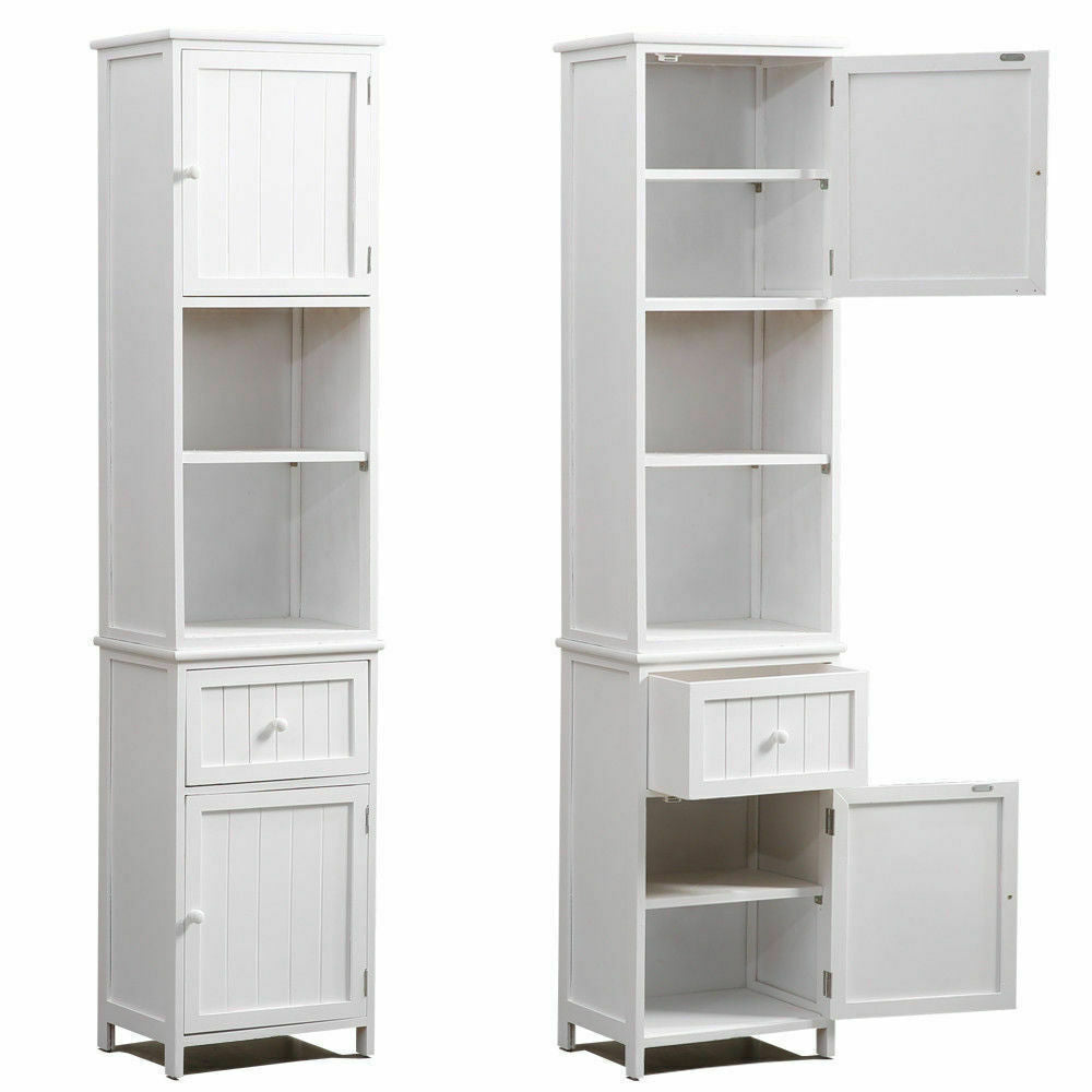 2 in 1 Bathroom Storage Cabinet Laundry Cupboard