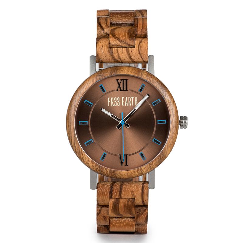 Unisex Elegant light coloured Ovo N wood watch