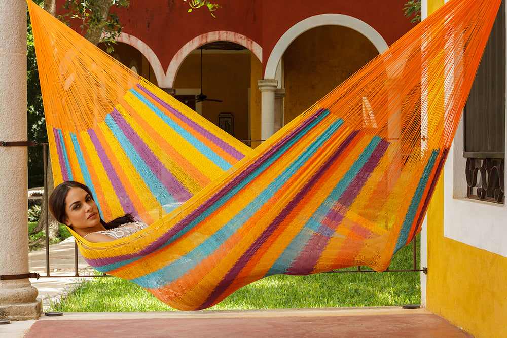 Queen Size Cotton Hammock in Alegra