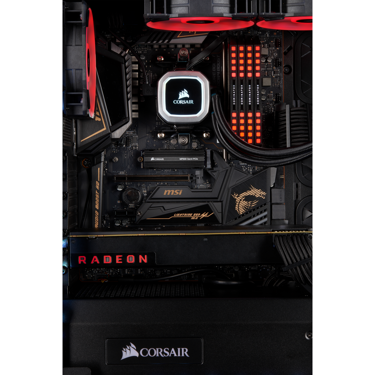 Corsair Force MP600 500GB NVMe PCIex4 Gen4 SSD MTBF with Heatsink AES 256-bit Encryption