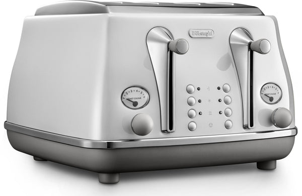  Delonghi icona capitals 4 slice toaster (sydney white)