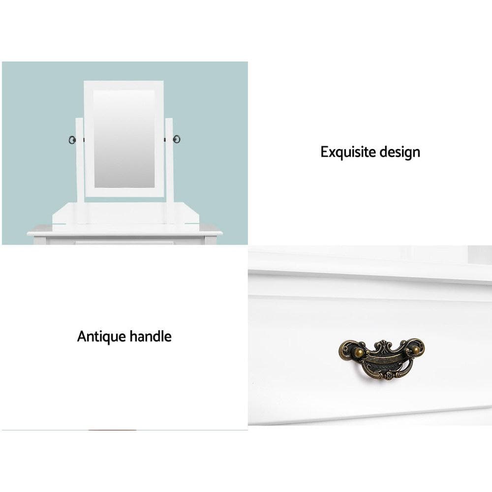 New Arrivals Dressing Table Stool Mirror Makeup Jewellery Organiser Cabinet Drawer