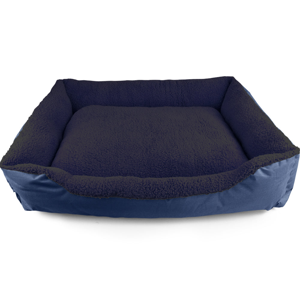 Pet Bed Mattress Dog Cat Pad Mat Cushion Soft Winter Warm Large Blue