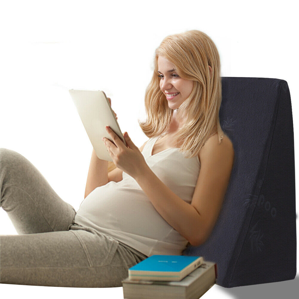 Cool Gel Memory Foam Bed Wedge Pillow Cushion Neck Back Support Sleep with Cover-eg0134-10eg0134-25