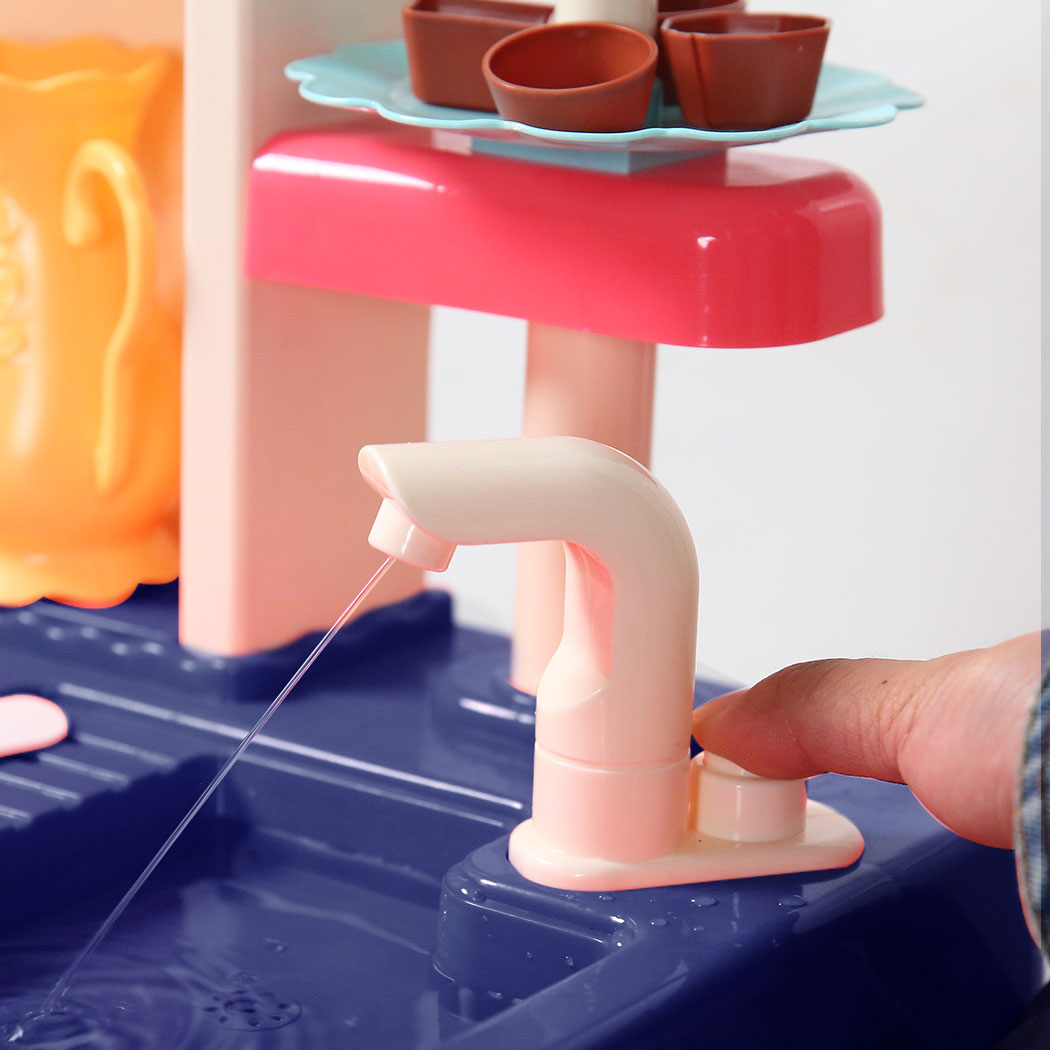 65 Pcs Kids Kitchen Play Set -blue