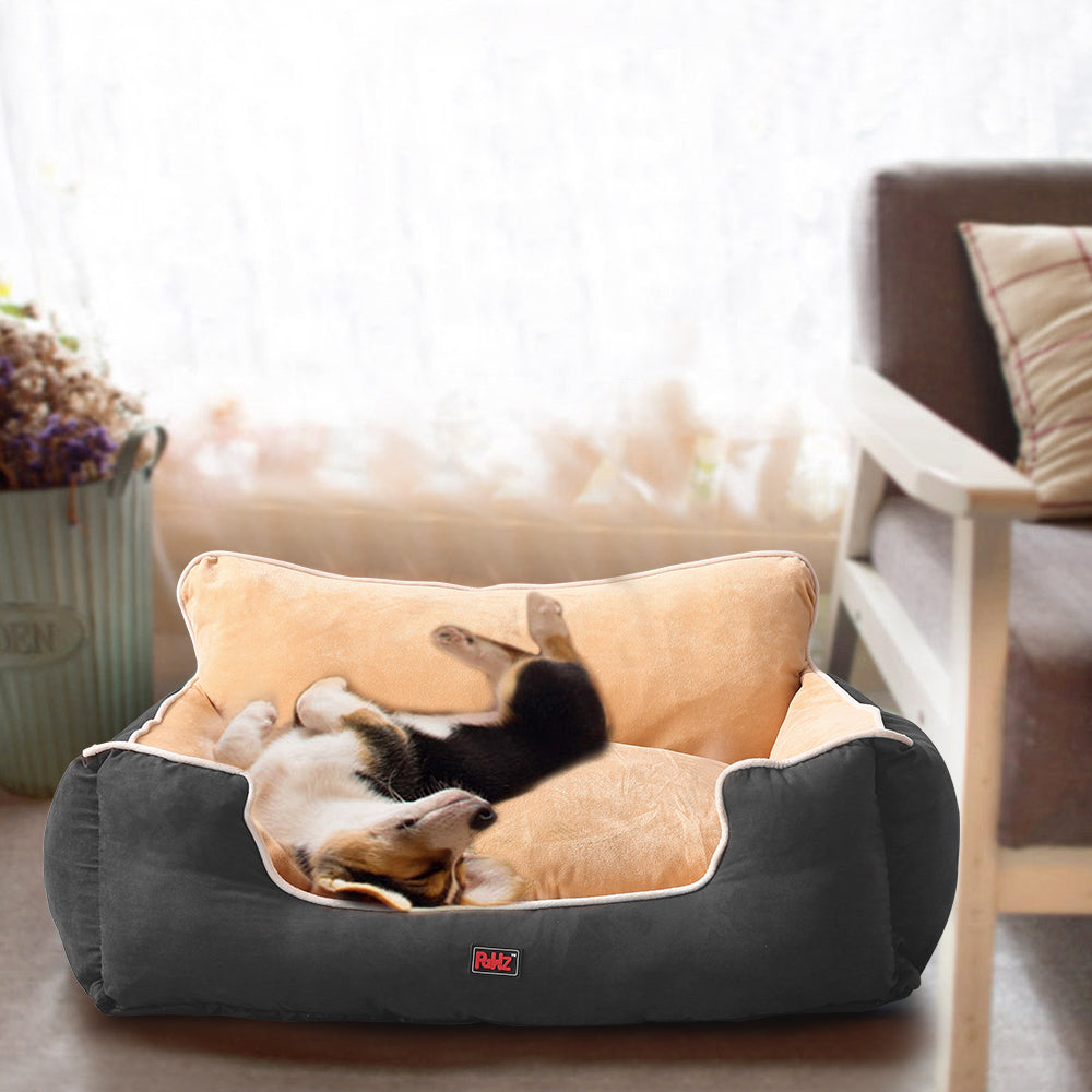 Pet Bed Dog Puppy Beds Cushion Pad Pads Soft Plush Cat Pillow Mat Grey 3XL
