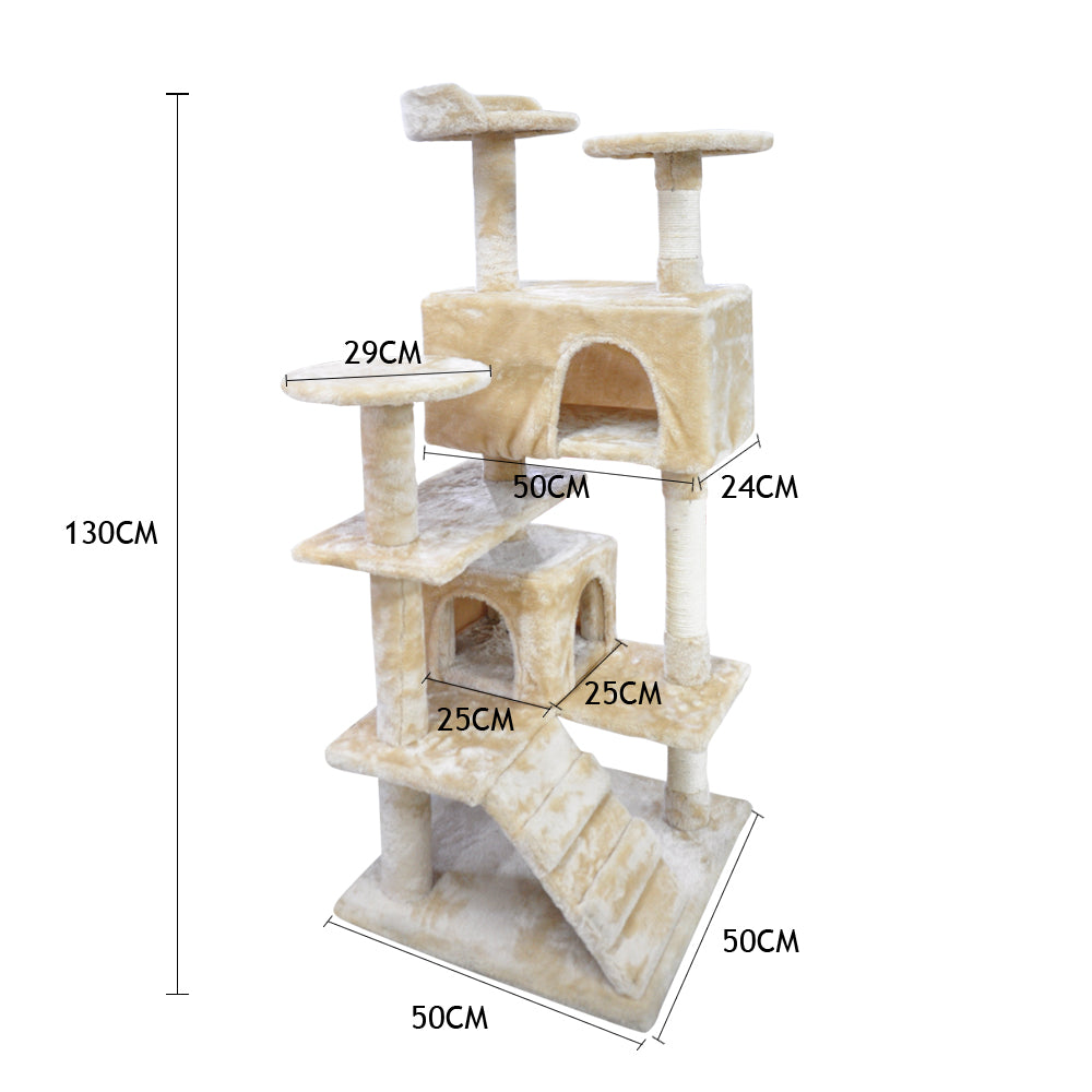Pet Cat Tree Scratching Post Scratcher Trees Pole Gym Condo Furniture Wood
