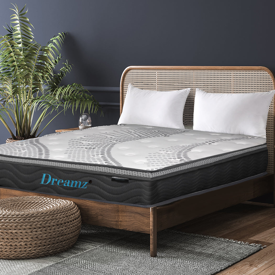 Mattress Spring Cool Gel Memory Foam Euro Top Medium Soft 30CM