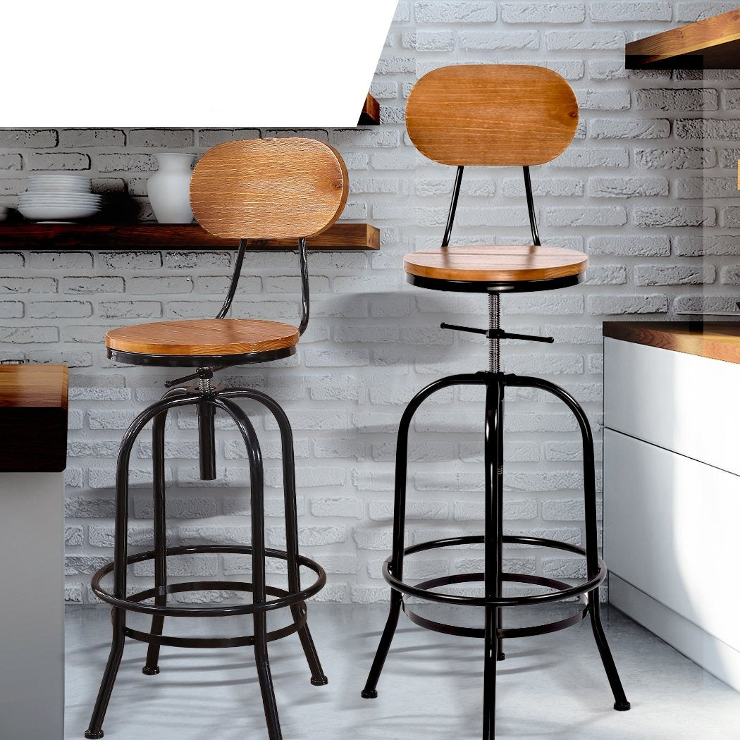 sturdy and well-constructed kitchen Swivel Vintage Barstools