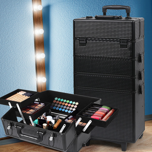 7-In-1 Professional makeup trolley Black