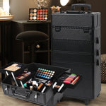 7-In-1 Professional makeup trolley Black