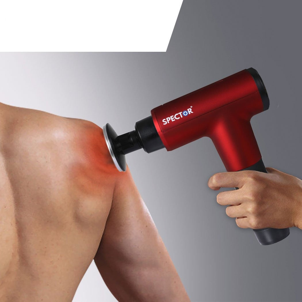 Massager Gun 8 Head Red