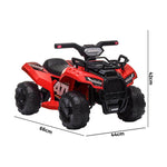 Ride On Car Electric ATV Bike Vehicle for Toddlers Kids Rechargeable Red