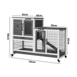 Spacious Alopet Hutch - Ideal Home for Rabbits and Chickens