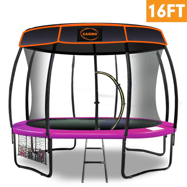  Trampoline 16 ft with Roof set - Pink
